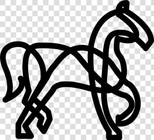 Horse Artistic Variant   Line Art  HD Png Download