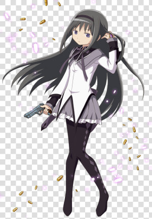 Anime Madoka Magica Homura  HD Png Download