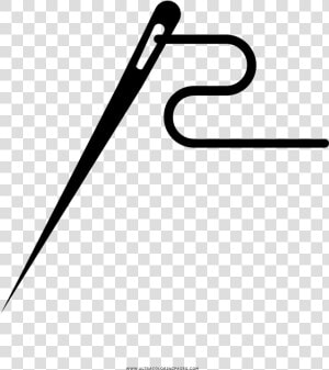 Sewing Needle Coloring Page   Calligraphy  HD Png Download