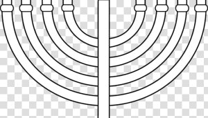 Menorah Outline   Hanukkah  HD Png Download
