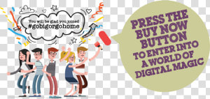 Press The Buy Now Button   Illustration  HD Png Download