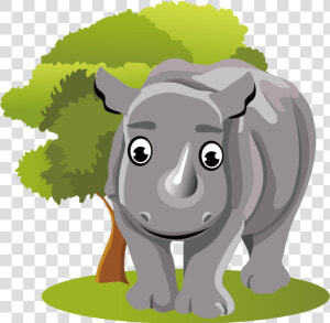 Cool Cartoon Rainforest Animals   Cartoon With A Jungle Animal  HD Png Download