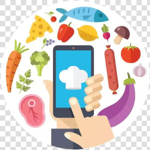 How To Develop Mobile   Food App Vector  HD Png Download