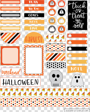 Happy Planner Halloween Stickers  HD Png Download