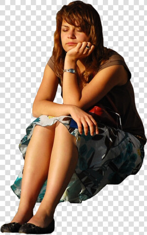 Bored People Png   Png Sit Down Girl  Transparent Png
