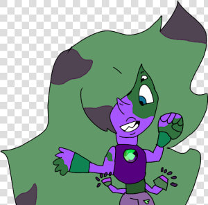Amegreen Amethyst Peridot Steven Universe Fusion Gemsona   Cartoon  HD Png Download
