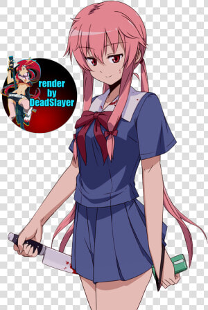 Mirai Nikki Yuno Gasai Render  HD Png Download