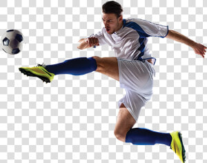 Kicking Soccer Ball Png  Transparent Png