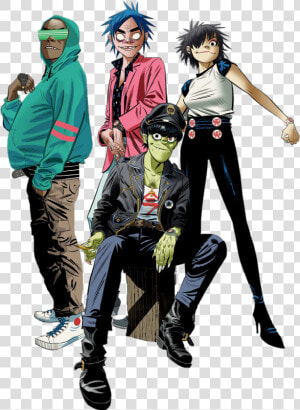 Transparent Gorillaz 2d Png   Russel Transparent  Png Download
