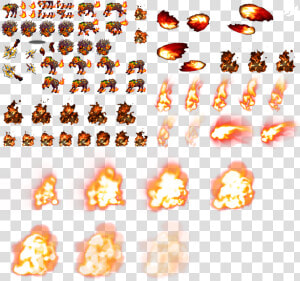 Brave Frontier Fire Sprite Sheets  HD Png Download