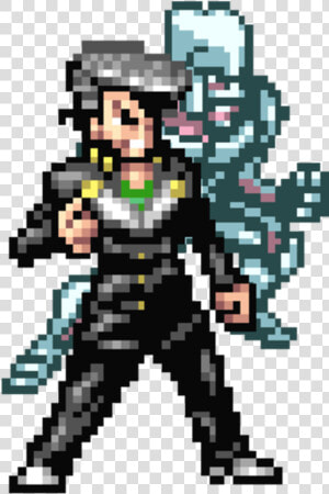 Cartoon Fictional Character Technology   Jojo  39 s Bizarre Adventure Pixel Art  HD Png Download