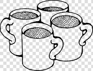 Cups Black And White  HD Png Download