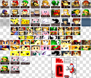 Character Icons   Super Smash Bros Melee Icons  HD Png Download