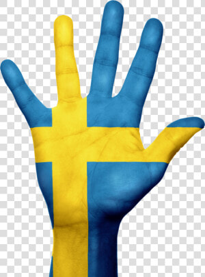 Sweden Flag Hand Png  Transparent Png