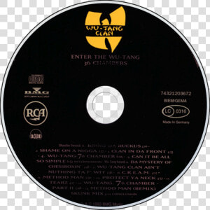 Enter The Wu Tang 36 Chambers Cd  HD Png Download
