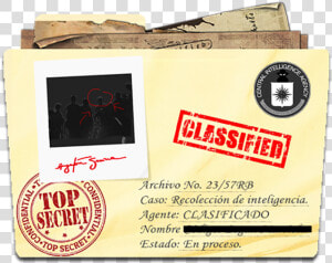 Top Secret Folder Png  Transparent Png
