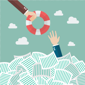 Drowning In Work  HD Png Download