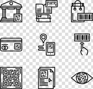 Barcode And Qr Code   Library Vector Icon  HD Png Download