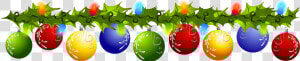 Christmas Ornament Ornaments Clipart Divider Free On   Christmas Ornament Swag Clipart  HD Png Download