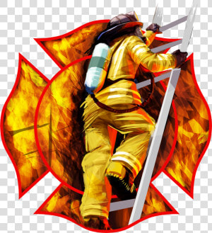 Fire Fighter Fabric  Custom Print Panel  Firefighter   Firefighter Fabric Panel  HD Png Download