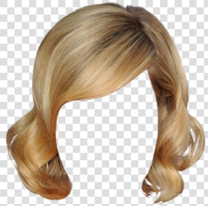  blondewig  wigstickerremix   Blonde Wig Transparent Background  HD Png Download