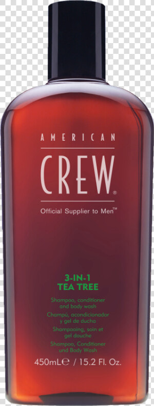 American Crew 3 In 1 Tea Tree Shampoo Conditioner Body   American Crew Daily Shampoo 250ml  HD Png Download
