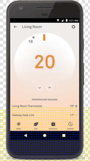 Nest Learning Thermostat   Nest App Yale Lock  HD Png Download