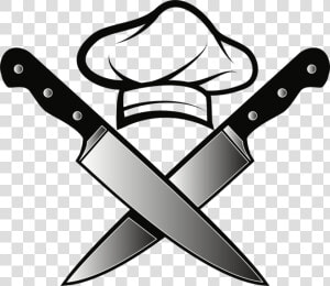 Chef S Knife Kitchen Knives   Chef Hat Clipart  HD Png Download