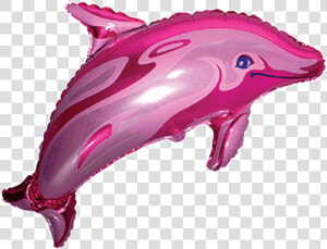 Pink Dolphin   Pink Dolphin Foil Balloon  HD Png Download