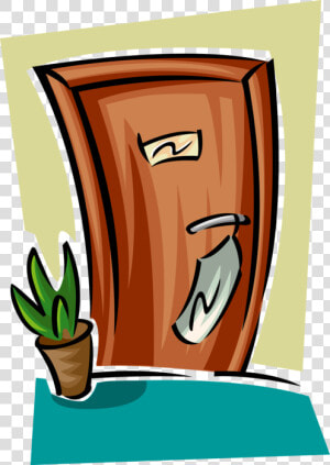 Vector Illustration Of Hospitality Industry Hotel Room   Hotel Room Door Clipart  HD Png Download