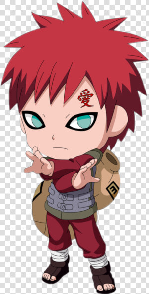  cute  naruto  chibi  hannah  garra   Gaara Chibi By Marcinha  HD Png Download