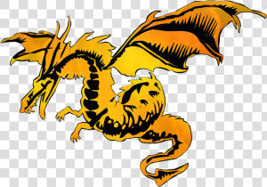 Fire Dragon Black Orange   Shaolin Fire And Water Dragon Fremes  HD Png Download