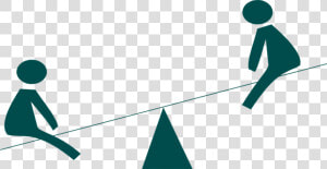 Clip Art See Saw Balance   Power Balance On See Saw  HD Png Download