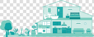 Water Saving House  HD Png Download