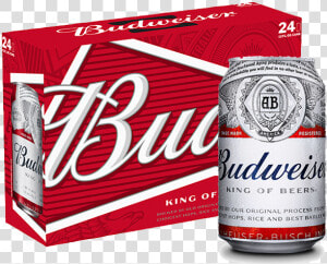 Budweiser 24 Cans  HD Png Download