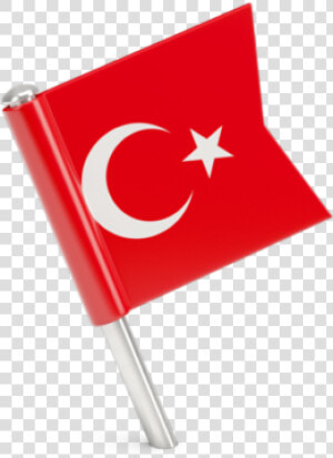 Square Flag Pin   Turkey Flag Pin Png  Transparent Png