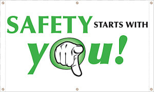 Safety Starts With You Vinyl Banner   Safety Sign Safety Starts With You  HD Png Download