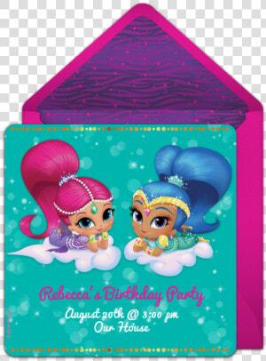 Usemap   Shimmer And Shine Printable Invitations  HD Png Download