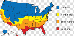 Energy Star Climate Zone Map   Energy Star Windows Map  HD Png Download