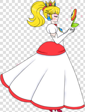 This Is Super Princess Rosalina  I Thought That ´spp   Peach Fire Flower  HD Png Download