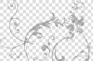 Transparent Simple Swirl Png   Silver Swirls With Transparent Background  Png Download