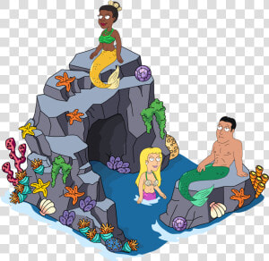 Fg Decoration Mermaidrock   Family Guy Lois Mermaid  HD Png Download