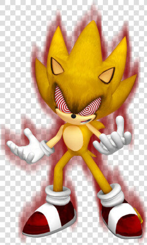 Super Sonic Coloring Pages Photo   Fleetway Super Sonic 3d  HD Png Download