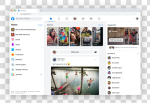 Facebook Redesign  HD Png Download