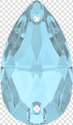 Swarovski 3230 Drop Sew on Aquamarine 28x17mm   Swarovski 3230 Golden Shadow  HD Png Download