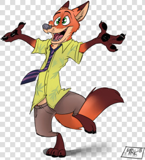 Hugs Me Nick Wilde   Cartoon  HD Png Download