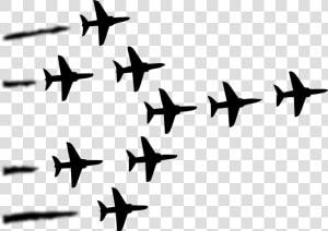 Plane Military Formation Free Picture   Clip Art Air Force  HD Png Download