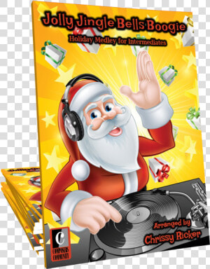 Jolly Jingle Bells Boogie   Santa Dj Cartoon  HD Png Download