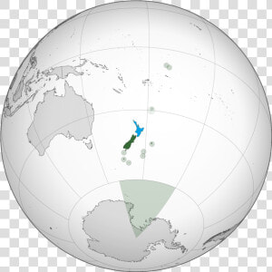 North Island On The Globe   Associated States Of New Zealand  HD Png Download
