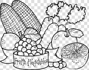 Drawing Vegetables Transparent Png Clipart Free Download   Fruits And Vegetables Drawing  Png Download